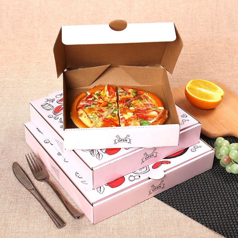 kraft paper pizza boxes with logo