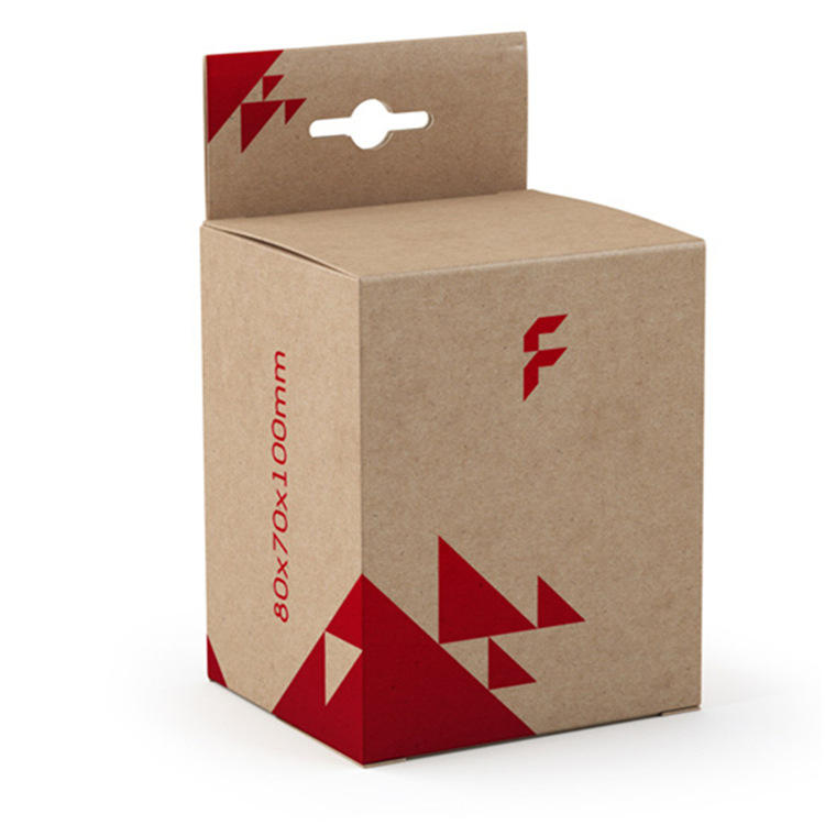 kraft paper packaging hanger box with display window