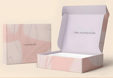 Folding custom paper gift mailer boxes