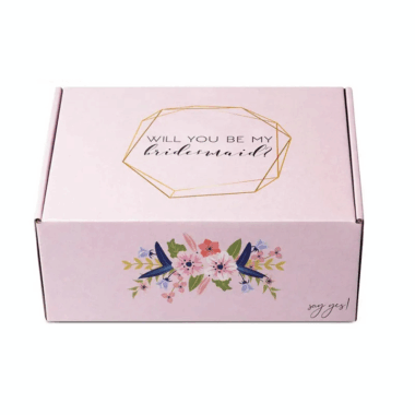 Folding custom paper gift mailer boxes