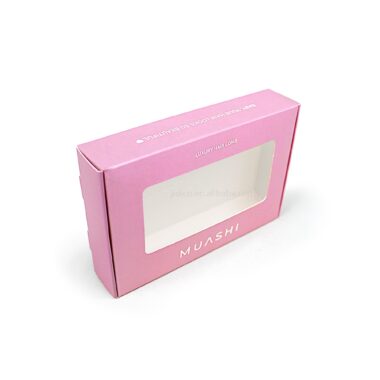 paper box with clear PVC window