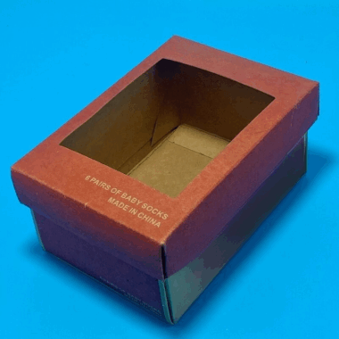 self-erecting window box for retail display