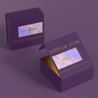 gold magnetic closure rigid gift box