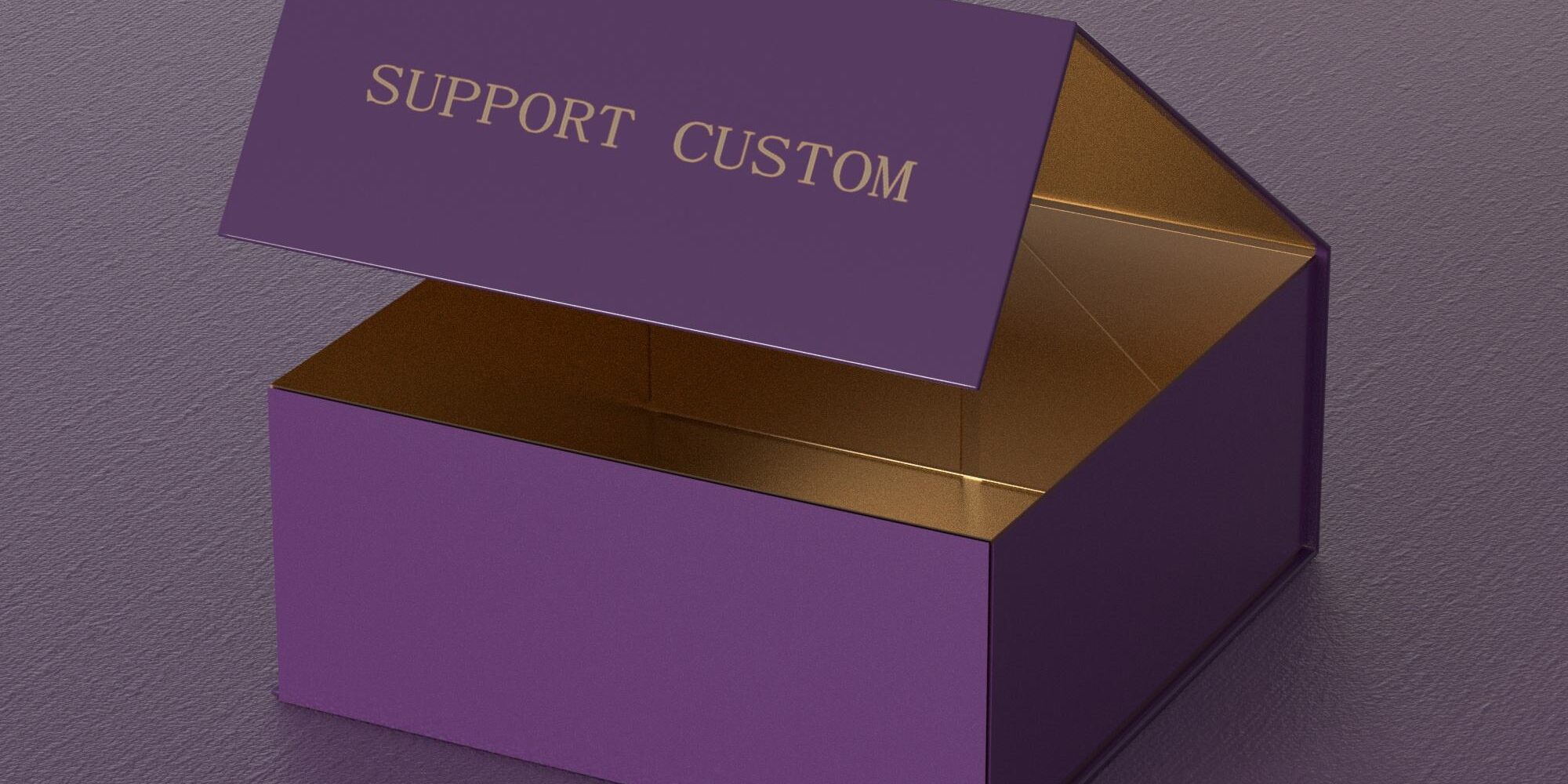 gold magnetic closure rigid gift box