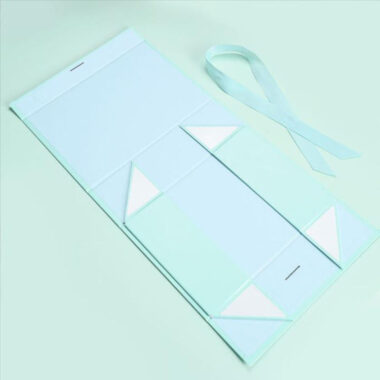 Custom folding magnetic rigid gift box