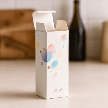 Eco-friendly embossed skincare packaging box