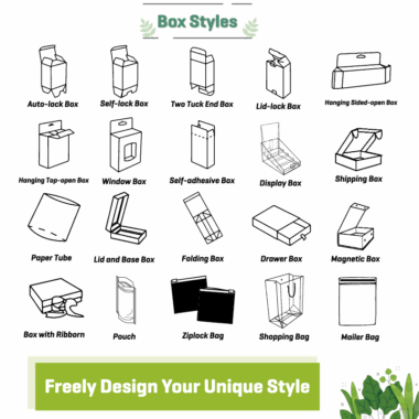 Eco-friendly embossed skincare packaging box