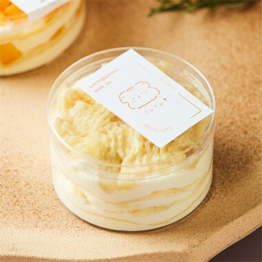 Transparent PET plastic bakery cake box