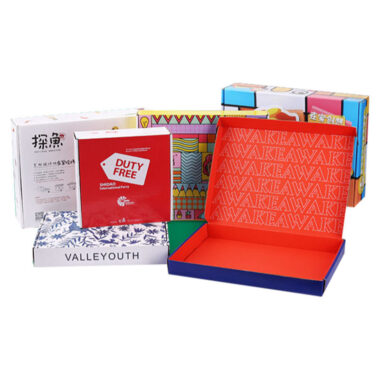 corrugated flower and skincare rigid box