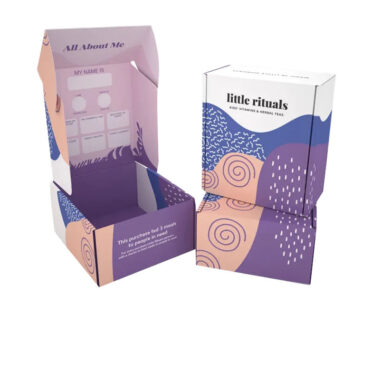 Full color corrugated paper packaging box