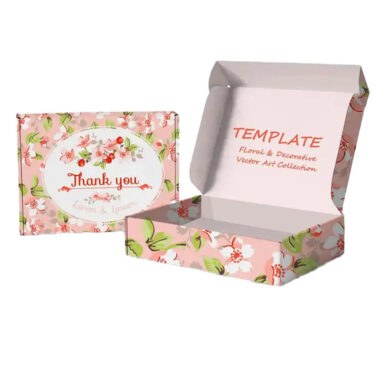 Full color corrugated paper packaging box
