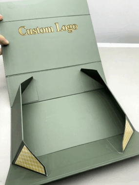 folding rigid cardboard gift box