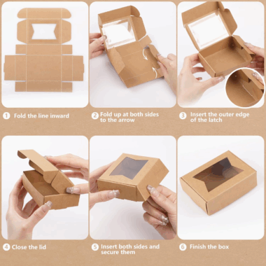 Mini kraft paper gift box