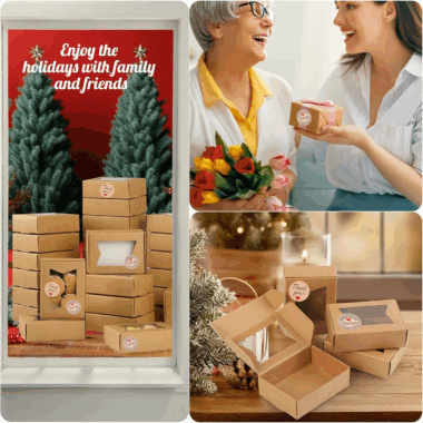 Mini kraft paper gift box