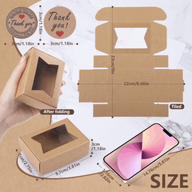 Mini kraft paper gift box