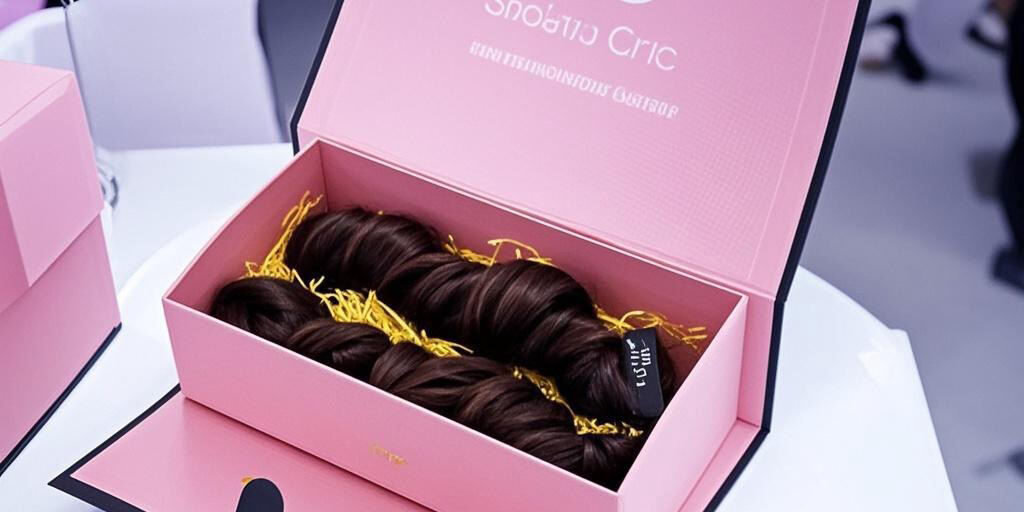 Luxury wig bundle packaging boxes