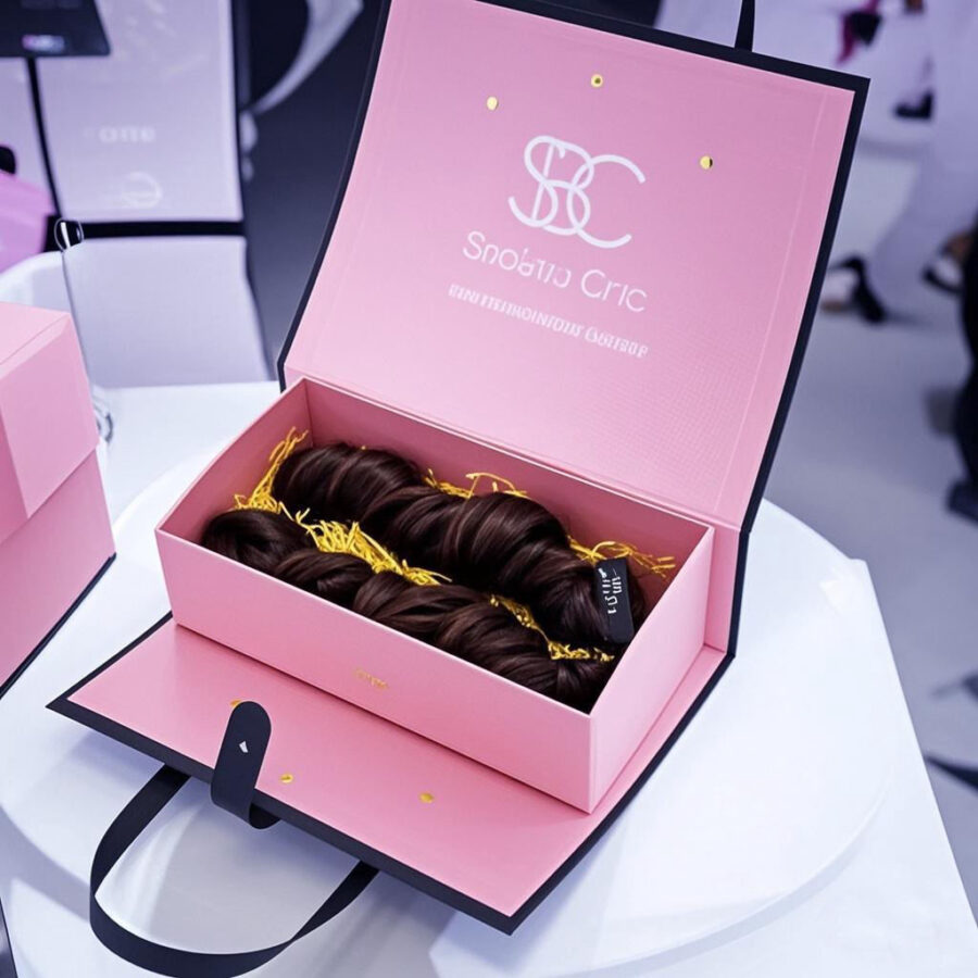 Luxury wig bundle packaging boxes